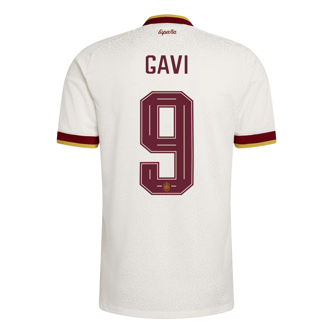 Spain VM Bortedrakt Spillerversjon 2026 GAVI #9 Slim Fit