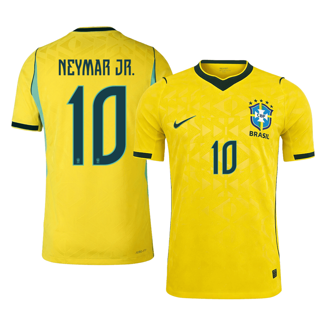Brazil VM Hjemmedrakt Spillerversjon 2026 NEYMAR JR. #10 Slim Fit