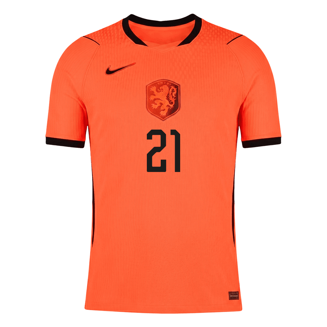 Netherlands VM Hjemmedrakt Spillerversjon 2026 F.DE JONG #21 Slim Fit