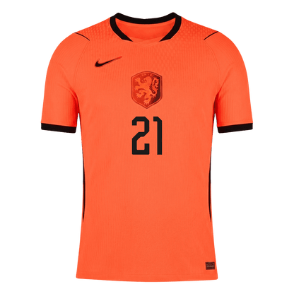 Netherlands VM Hjemmedrakt Spillerversjon 2026 F.DE JONG #21 Slim Fit