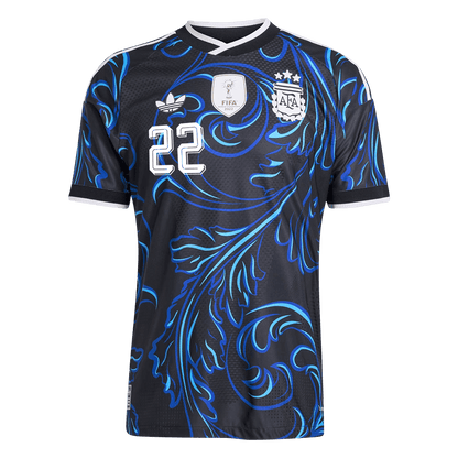 Argentina VM Bortedrakt Spillerversjon 2026 L. MARTÍNEZ #22 Slim Fit