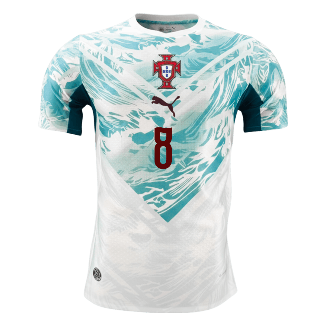 Portugal VM Bortedrakt Spillerversjon 2026 B.FERNANDES #8 Slim Fit