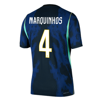 Brazil VM Bortedrakt Spillerversjon 2026 MARQUINHOS #4 Slim Fit