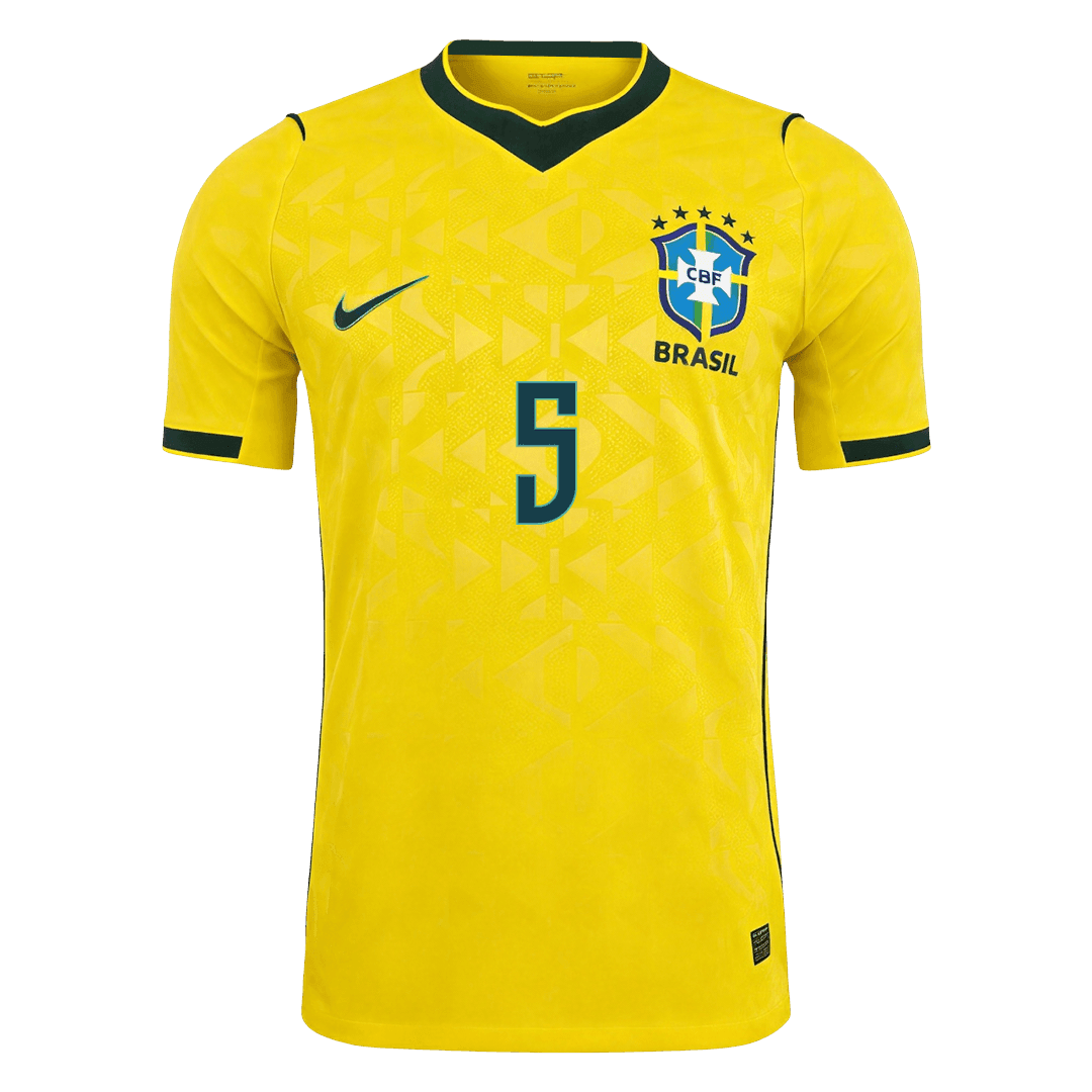 Brazil VM Hjemmedrakt Spillerversjon 2026 CASEMIRO #5 Slim Fit
