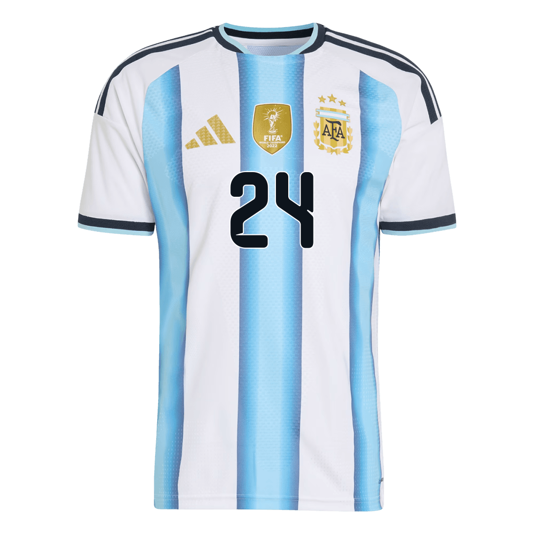 Argentina VM Hjemmedrakt Spillerversjon 2026 E. FERNÁNDEZ #24 Slim Fit