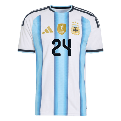Argentina VM Hjemmedrakt Spillerversjon 2026 E. FERNÁNDEZ #24 Slim Fit