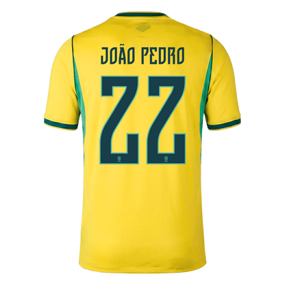 Brazil VM Hjemmedrakt 2026 JOÃO PEDRO #22
