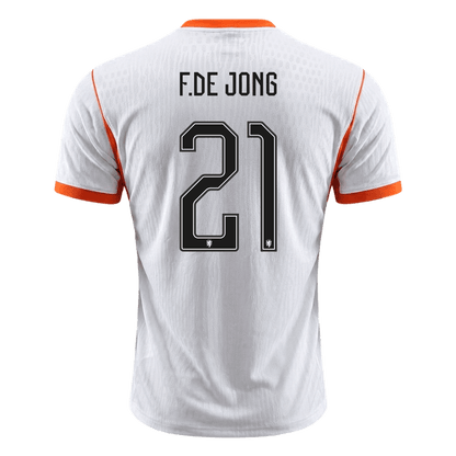 Netherlands VM Bortedrakt Spillerversjon 2026 F.DE JONG #21 Slim Fit