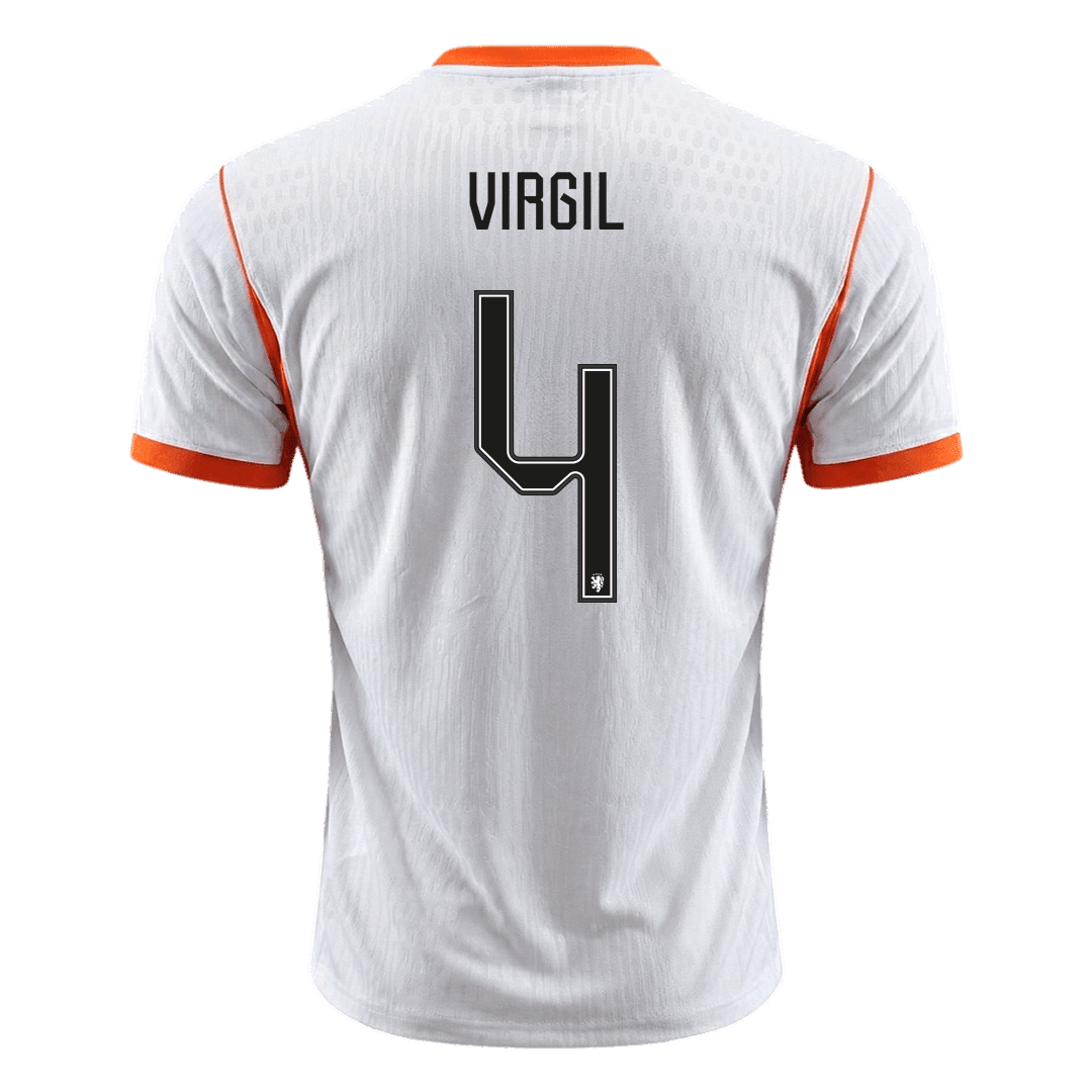 Netherlands VM Bortedrakt Spillerversjon 2026 VIRGIL #4 Slim Fit