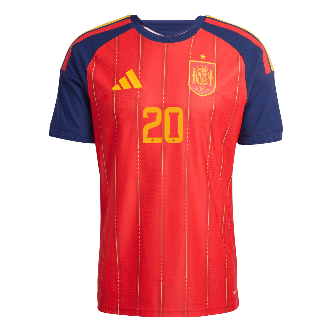 Spain VM Hjemmedrakt Spillerversjon 2026 PEDRI #20 Slim Fit