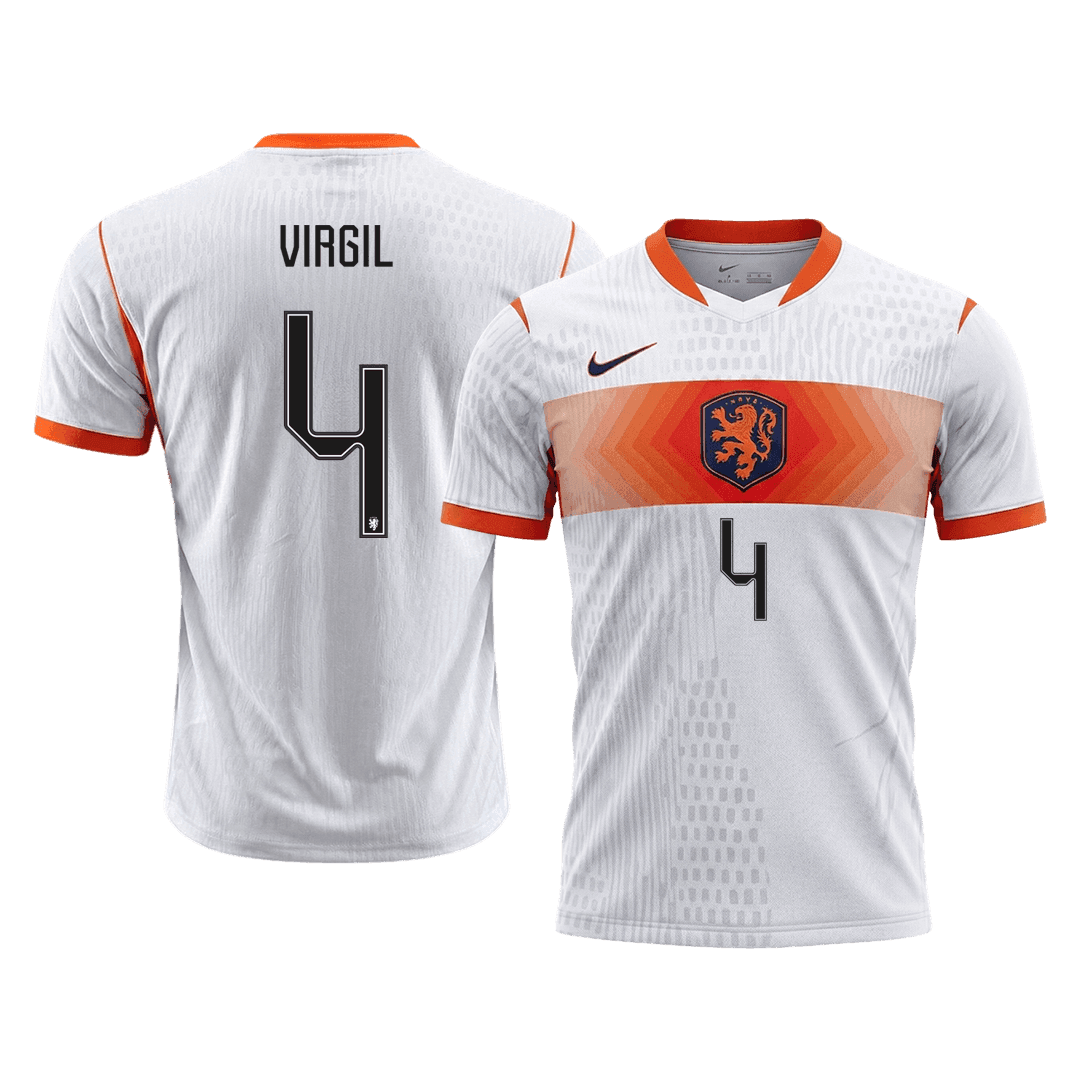 Netherlands VM Bortedrakt Spillerversjon 2026 VIRGIL #4 Slim Fit