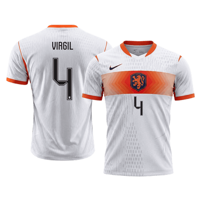 Netherlands VM Bortedrakt Spillerversjon 2026 VIRGIL #4 Slim Fit