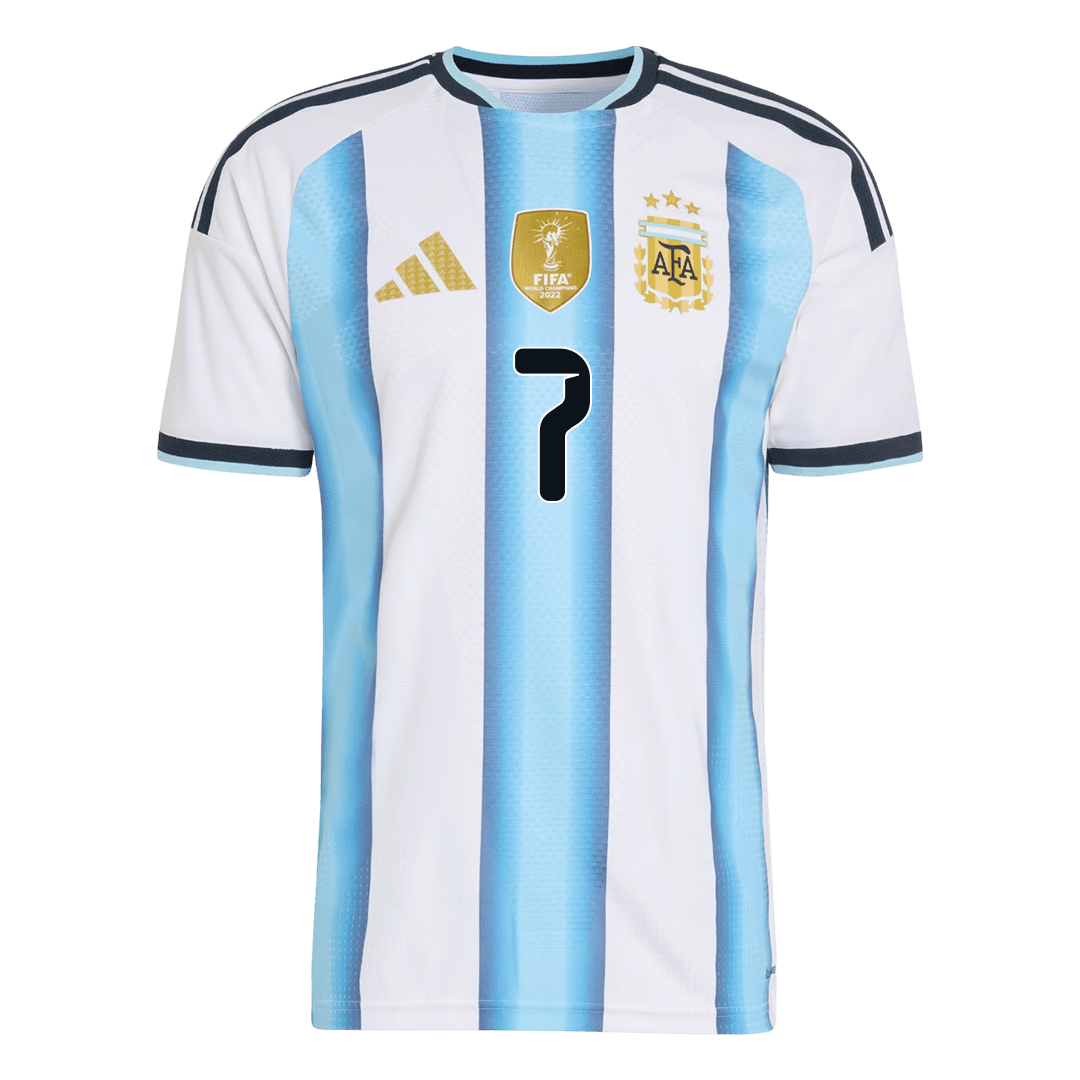 Argentina VM Hjemmedrakt Spillerversjon 2026 DE PAUL #7 Slim Fit
