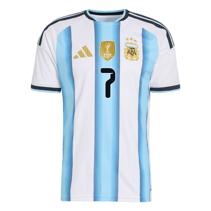 Argentina VM Hjemmedrakt Spillerversjon 2026 DE PAUL #7 Slim Fit
