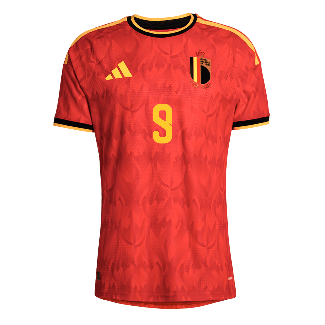 Belgium VM Hjemmedrakt Spillerversjon 2026 LUKAKU #9 Slim Fit
