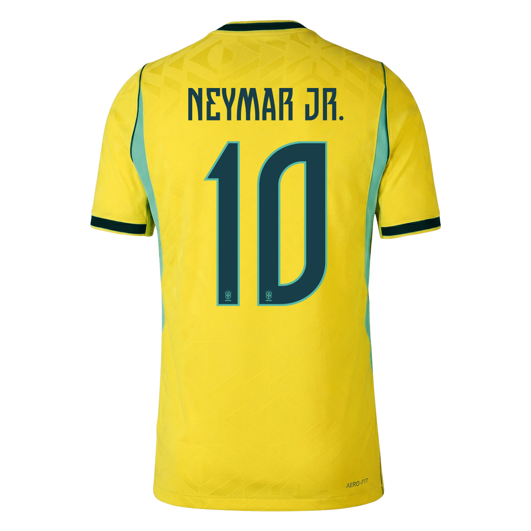 Brazil VM Hjemmedrakt Spillerversjon 2026 NEYMAR JR. #10 Slim Fit