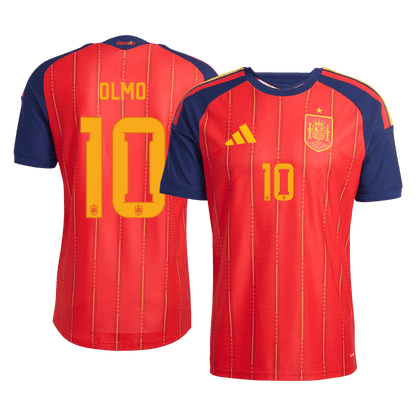 Spain VM Hjemmedrakt Spillerversjon 2026 OLMO #10 Slim Fit