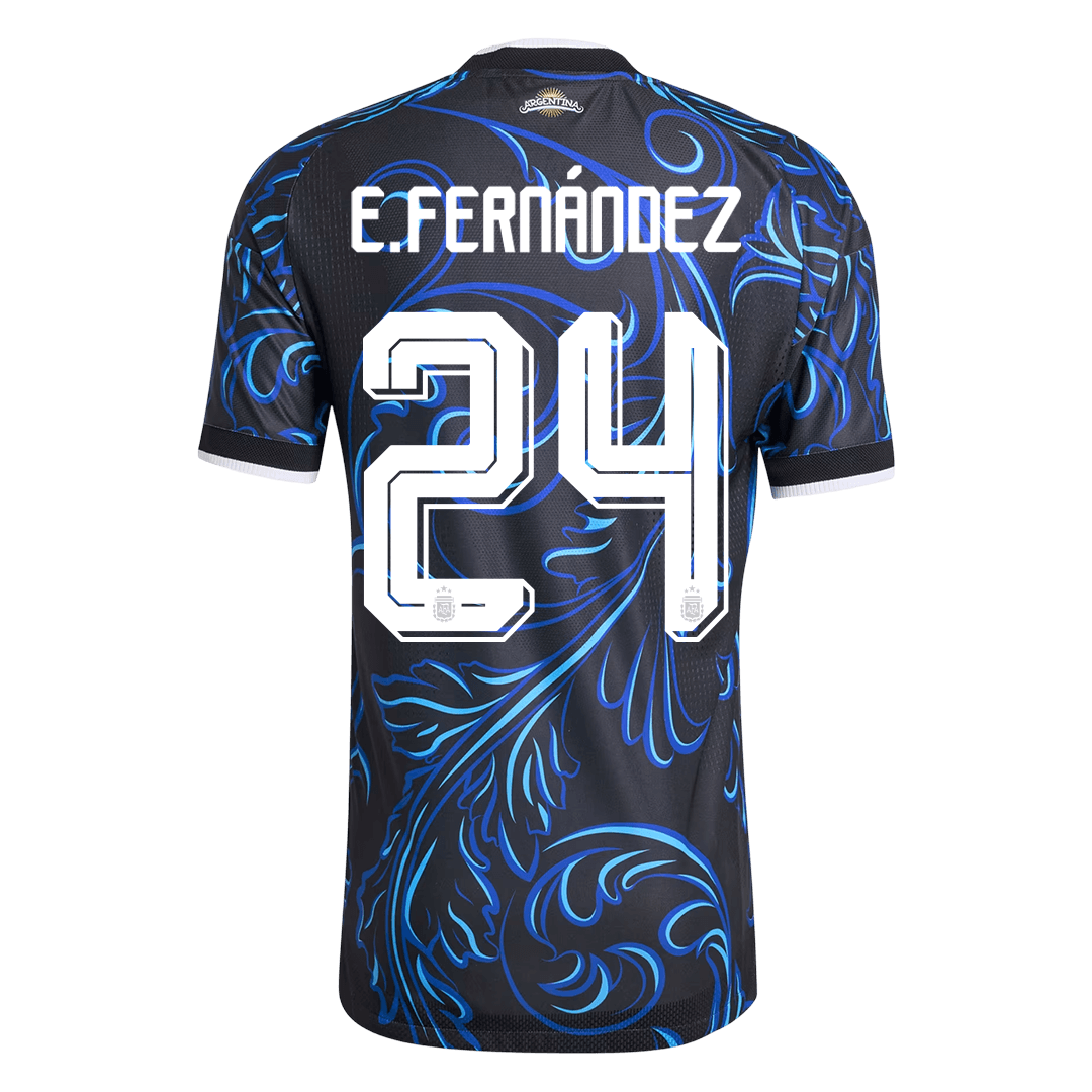Argentina VM Bortedrakt Spillerversjon 2026 E. FERNÁNDEZ #24 Slim Fit