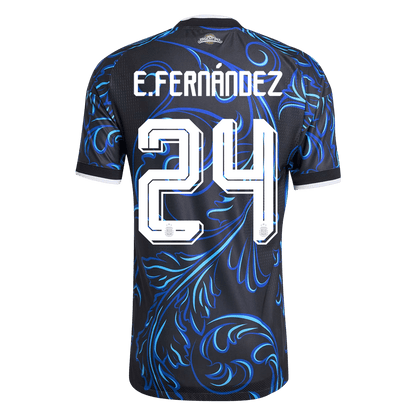 Argentina VM Bortedrakt Spillerversjon 2026 E. FERNÁNDEZ #24 Slim Fit