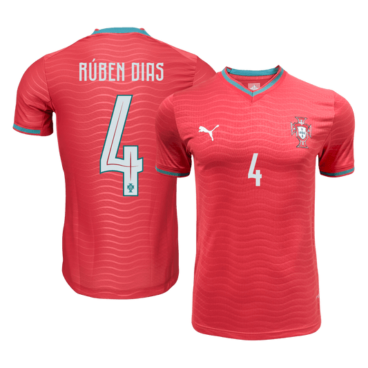 Portugal World Cup Hjemmedrakt Spillerversjon 2026 RúBEN DIAS #4 Slim Fit