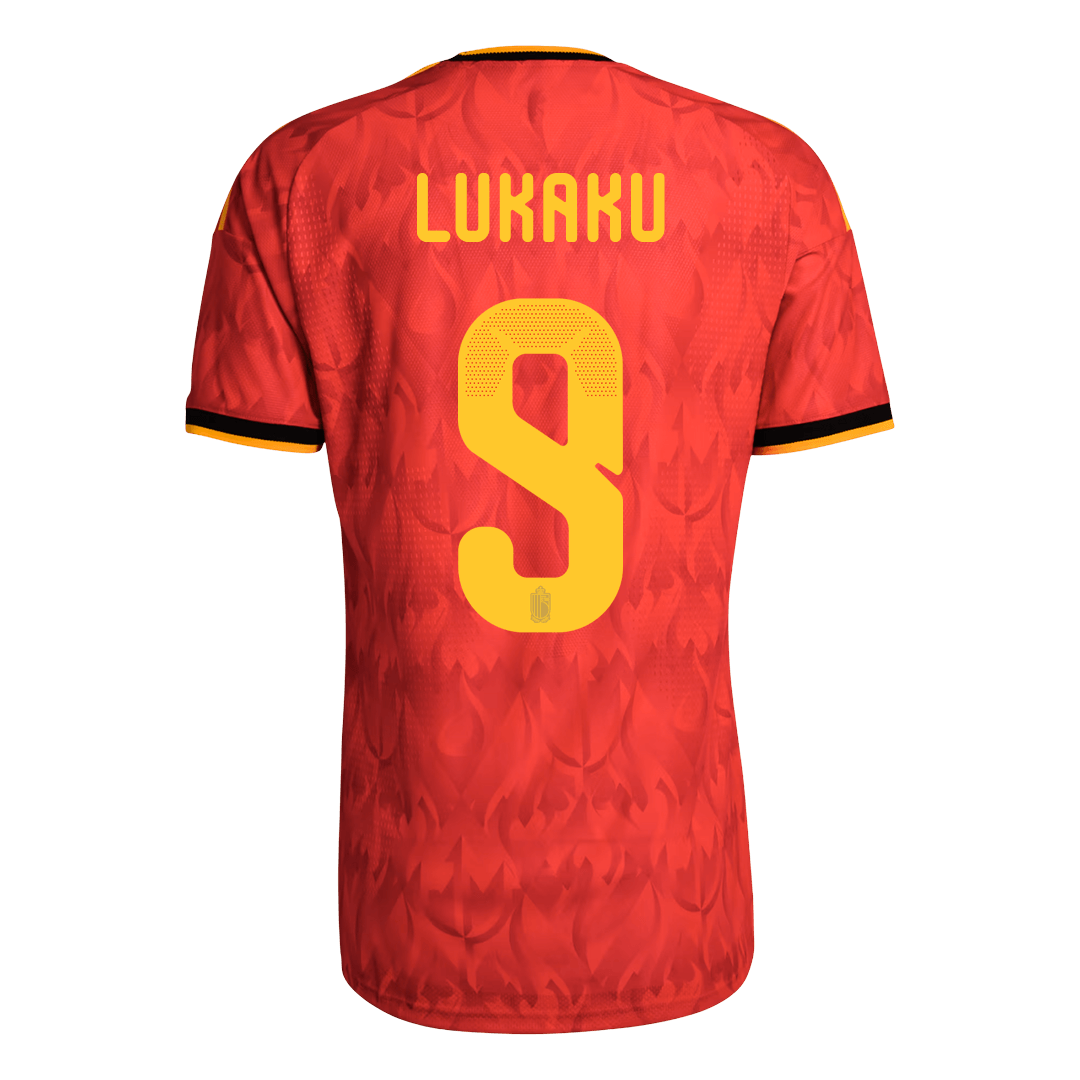 Belgium VM Hjemmedrakt Spillerversjon 2026 LUKAKU #9 Slim Fit