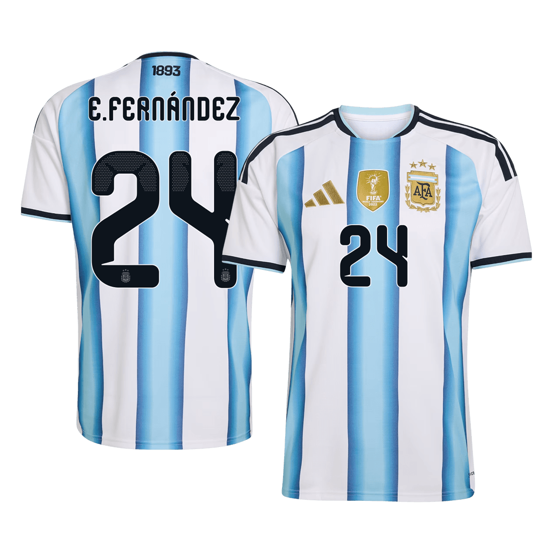 Argentina VM Hjemmedrakt 2026 E. FERNÁNDEZ #24 [PREMIUM]