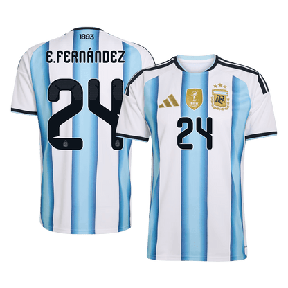 Argentina VM Hjemmedrakt 2026 E. FERNÁNDEZ #24 [PREMIUM]