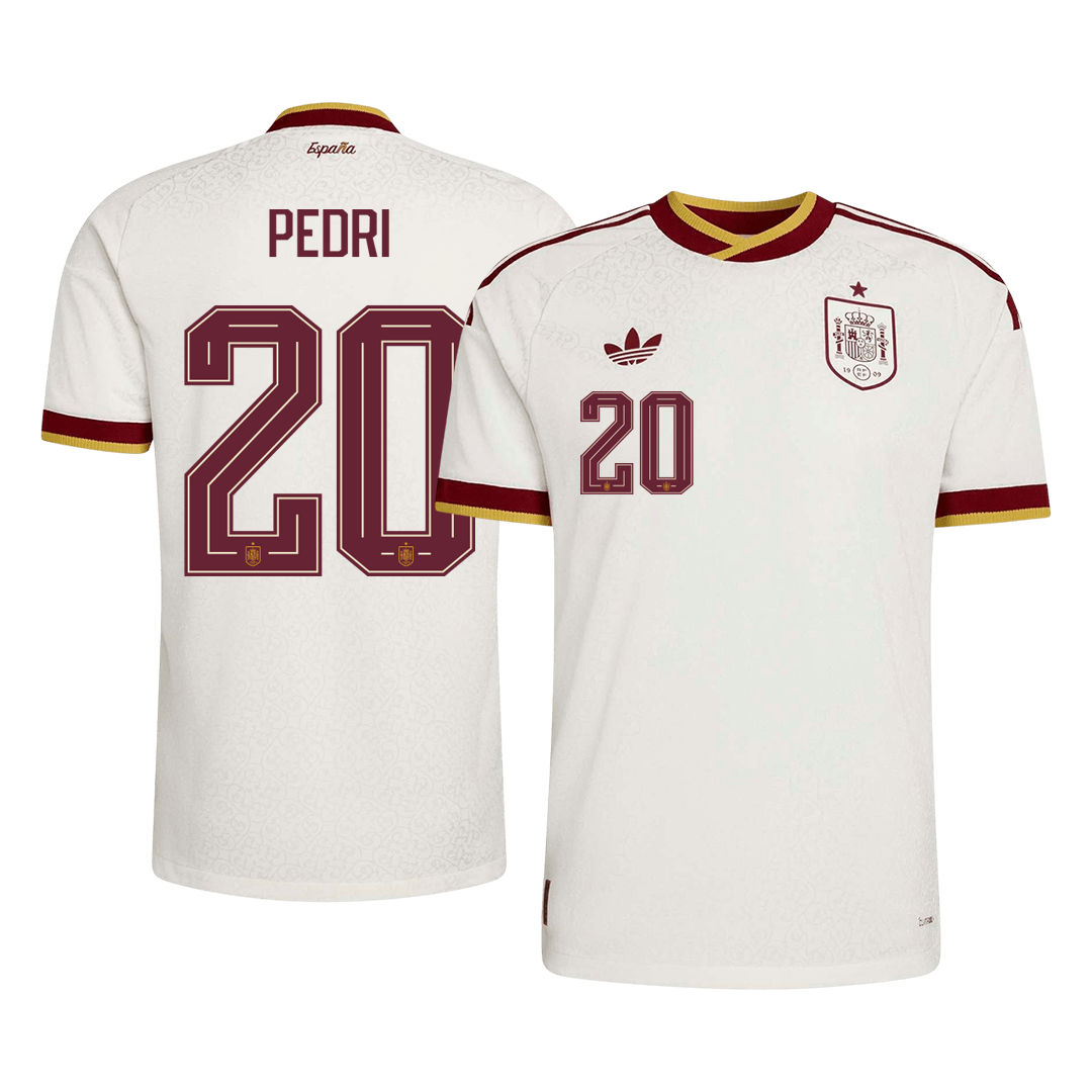 Spain VM Bortedrakt Spillerversjon 2026 PEDRI #20 Slim Fit