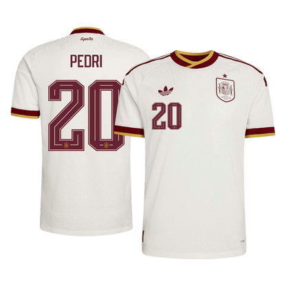 Spain VM Bortedrakt Spillerversjon 2026 PEDRI #20 Slim Fit